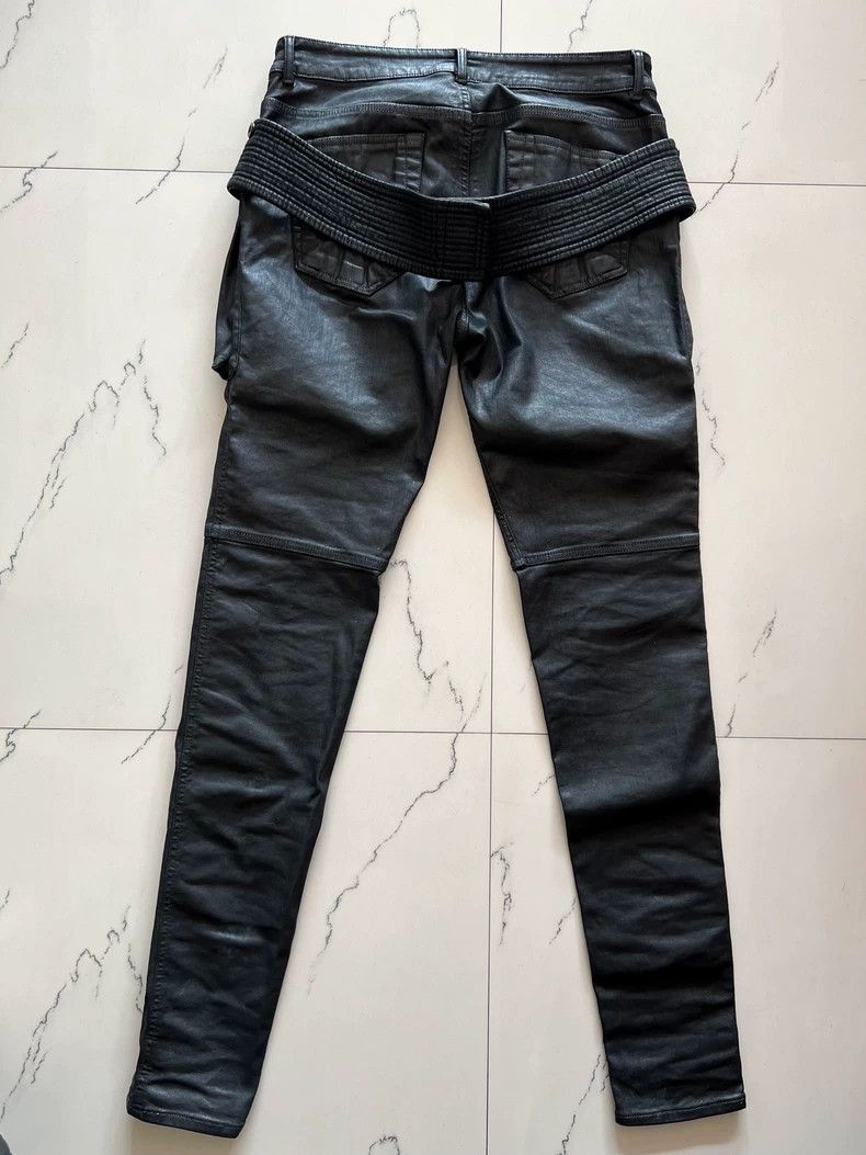 Rick Owens Drkshdw Rick Owens Drkshdw Waxed Double-Ring Pants Size US 30 / EU 46 - 2 Thumbnail