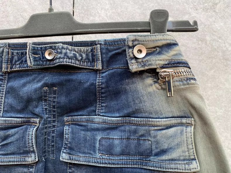 Rick Owens Drkshdw Rick Owens Distressed Denim Cargo Shorts Size US 30 / EU 46 - 5 Thumbnail
