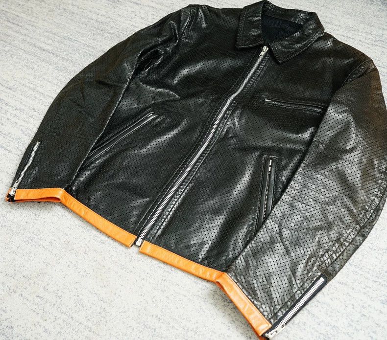 Comme des Garcons Comme des Garcons Archive Fishnet Leather Jacket Size US M / EU 48-50 / 2 - 3 Thumbnail