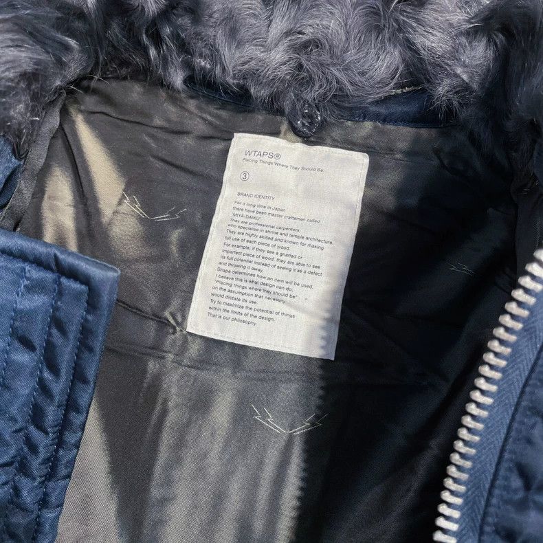 Wtaps 12aw Ma1 Fur Collar Jacket