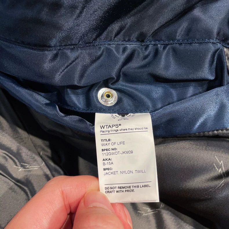 Wtaps 12aw Ma1 Fur Collar Jacket