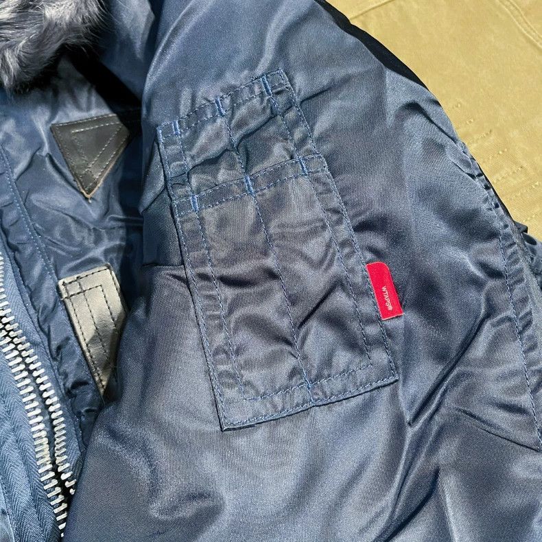 Wtaps 12aw Ma1 Fur Collar Jacket
