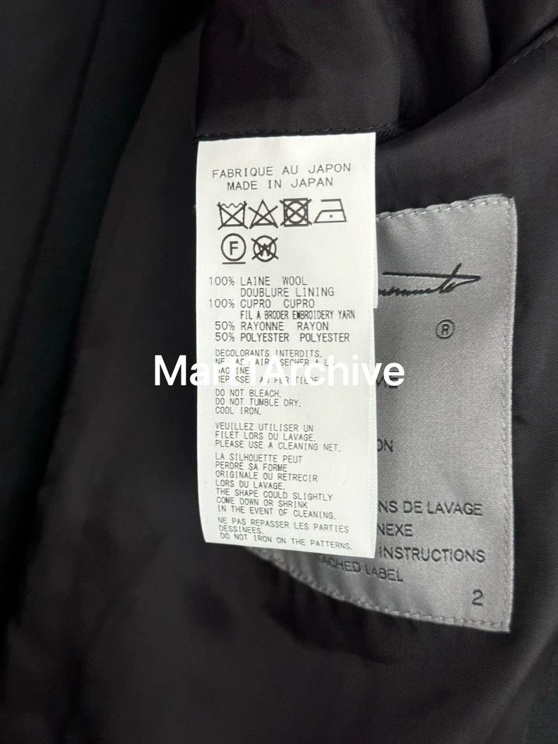 Yohji Yamamoto Yohji Yamamoto 22aw Dr.Jkt Coat Size US S / EU 44-46 / 1 - 7 Thumbnail