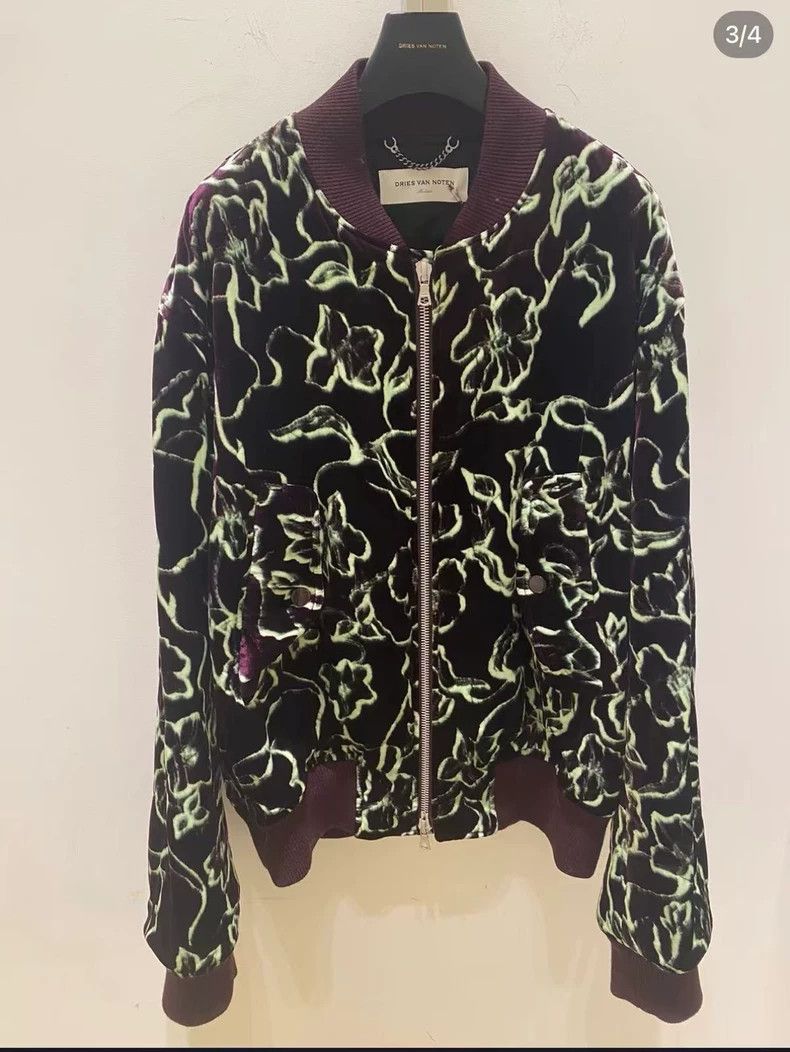 Dries Van Noten Dries Van Noten Men's Floral Bomber Jacket Size US L / EU 52-54 / 3 - 4 Thumbnail