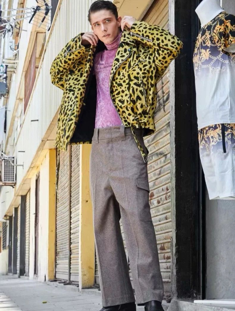 Dries Van Noten Dries Van Noten Leopard Corduroy Biker Jacket Size US S / EU 44-46 / 1 - 2 Thumbnail
