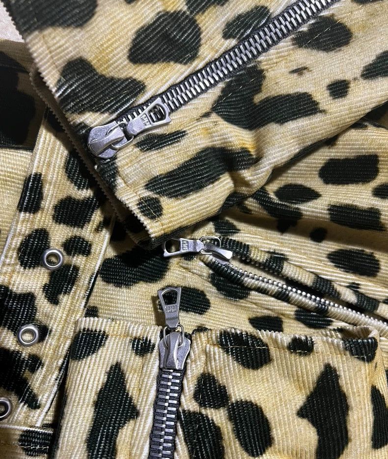 Dries Van Noten Dries Van Noten Leopard Corduroy Biker Jacket Size US S / EU 44-46 / 1 - 6 Thumbnail