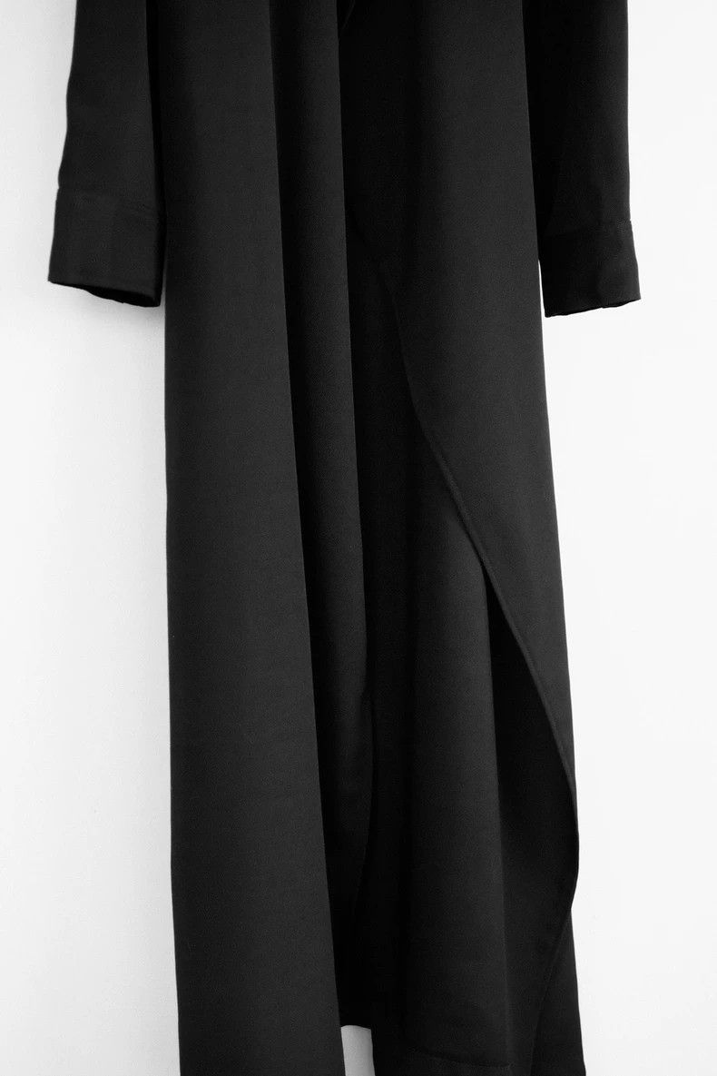 Yohji Yamamoto Yohji Yamamoto 96AW Asymmetric Robe Coat Size US M / EU 48-50 / 2 - 4 Thumbnail