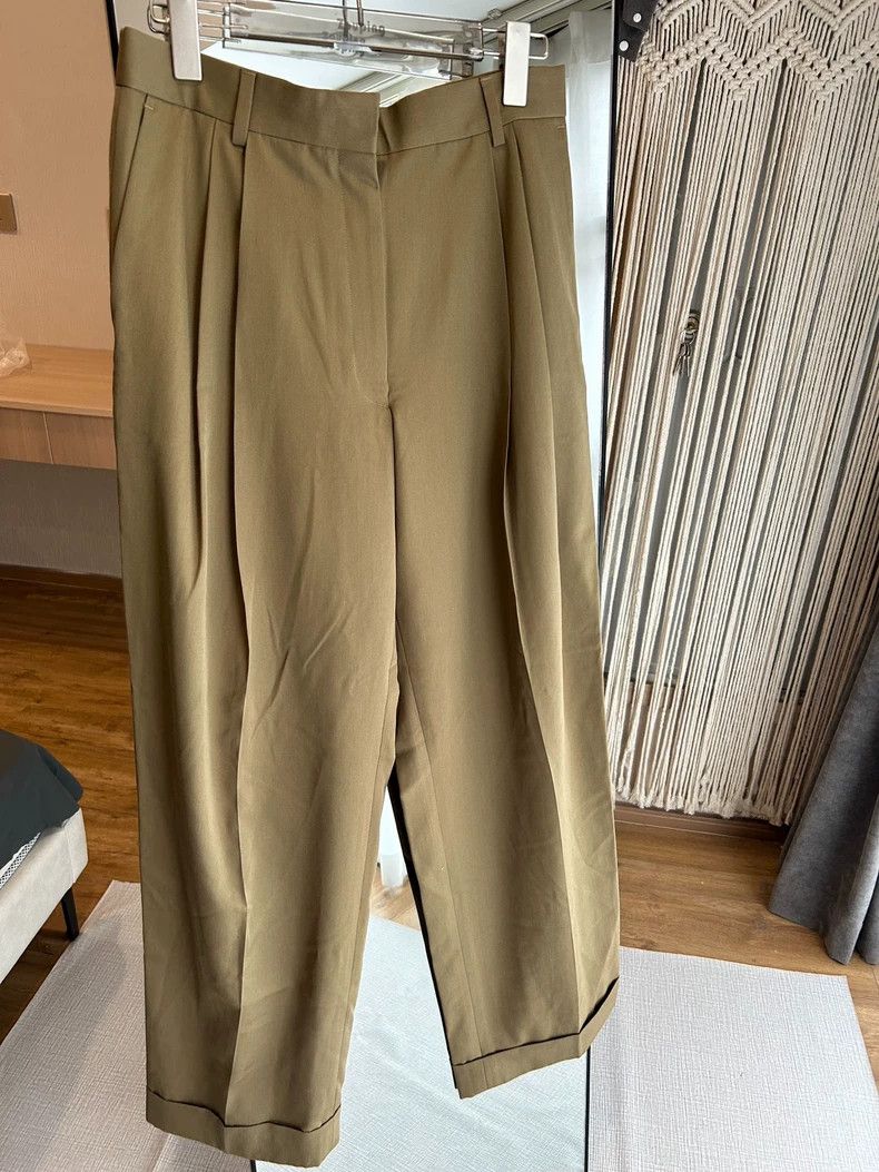 Dries Van Noten Dries Van Noten Wool Wide-Leg Casual Pants Size US 38 / EU 54 - 3 Thumbnail