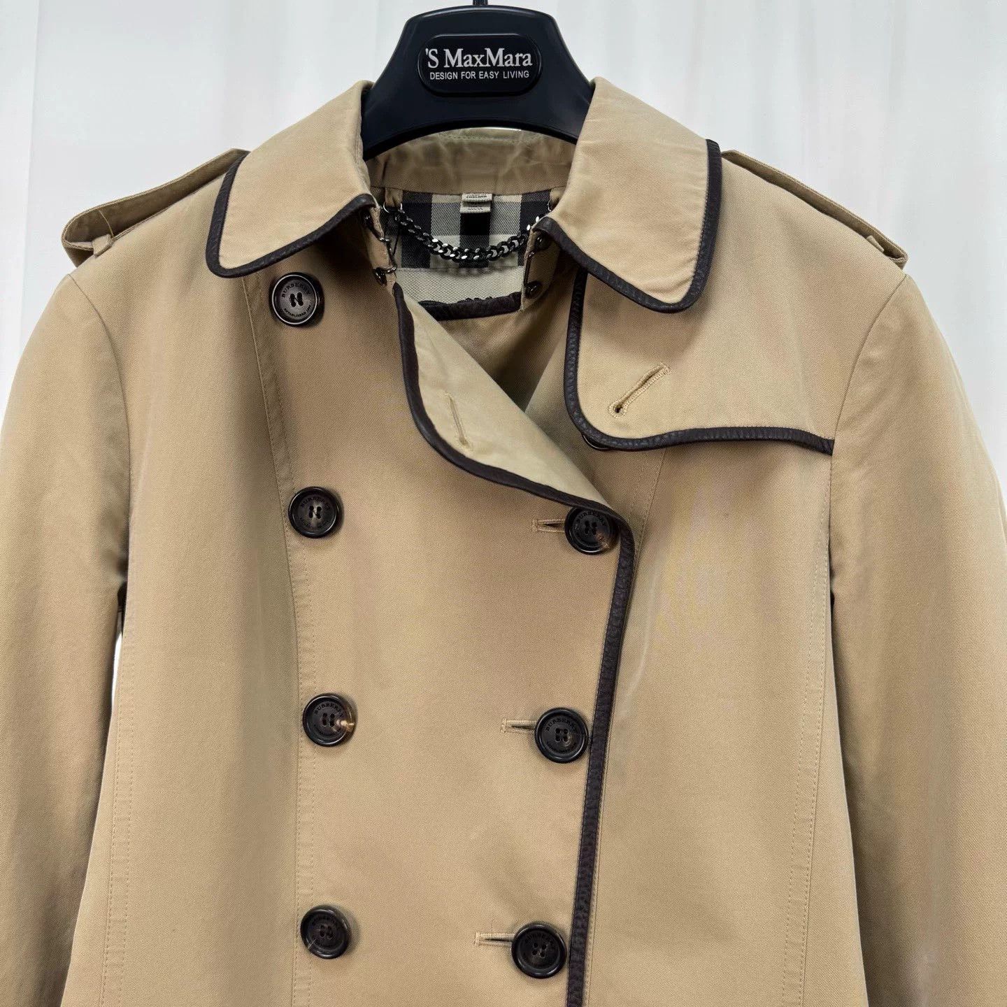 Burberry Burberry Leather-Trimmed Trench Coat Size US M / EU 48-50 / 2 - 3 Thumbnail