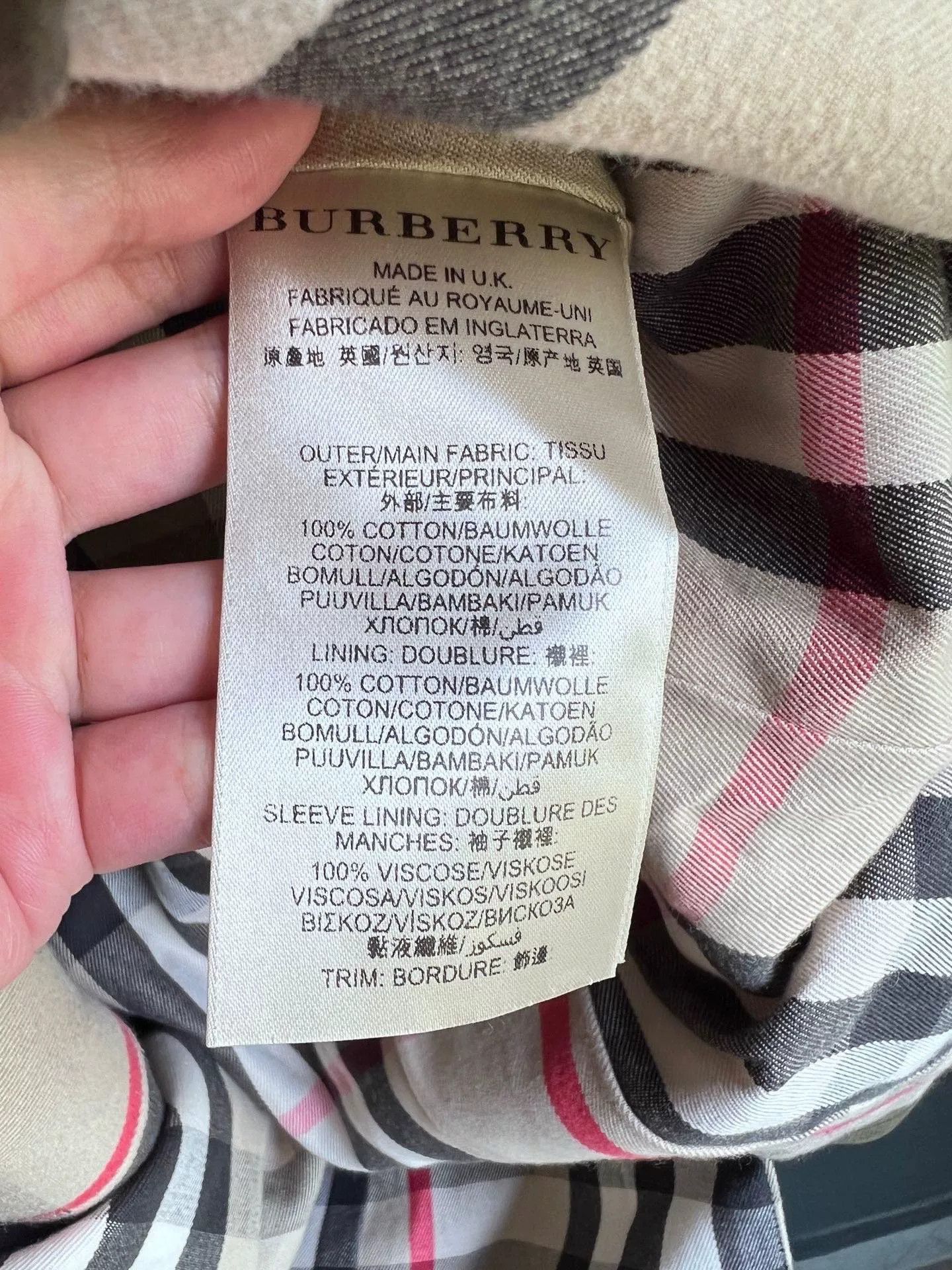 Burberry Burberry Solid Lapel Double-Breasted Trench Coat Size US XS / EU 42 / 0 - 7 Thumbnail