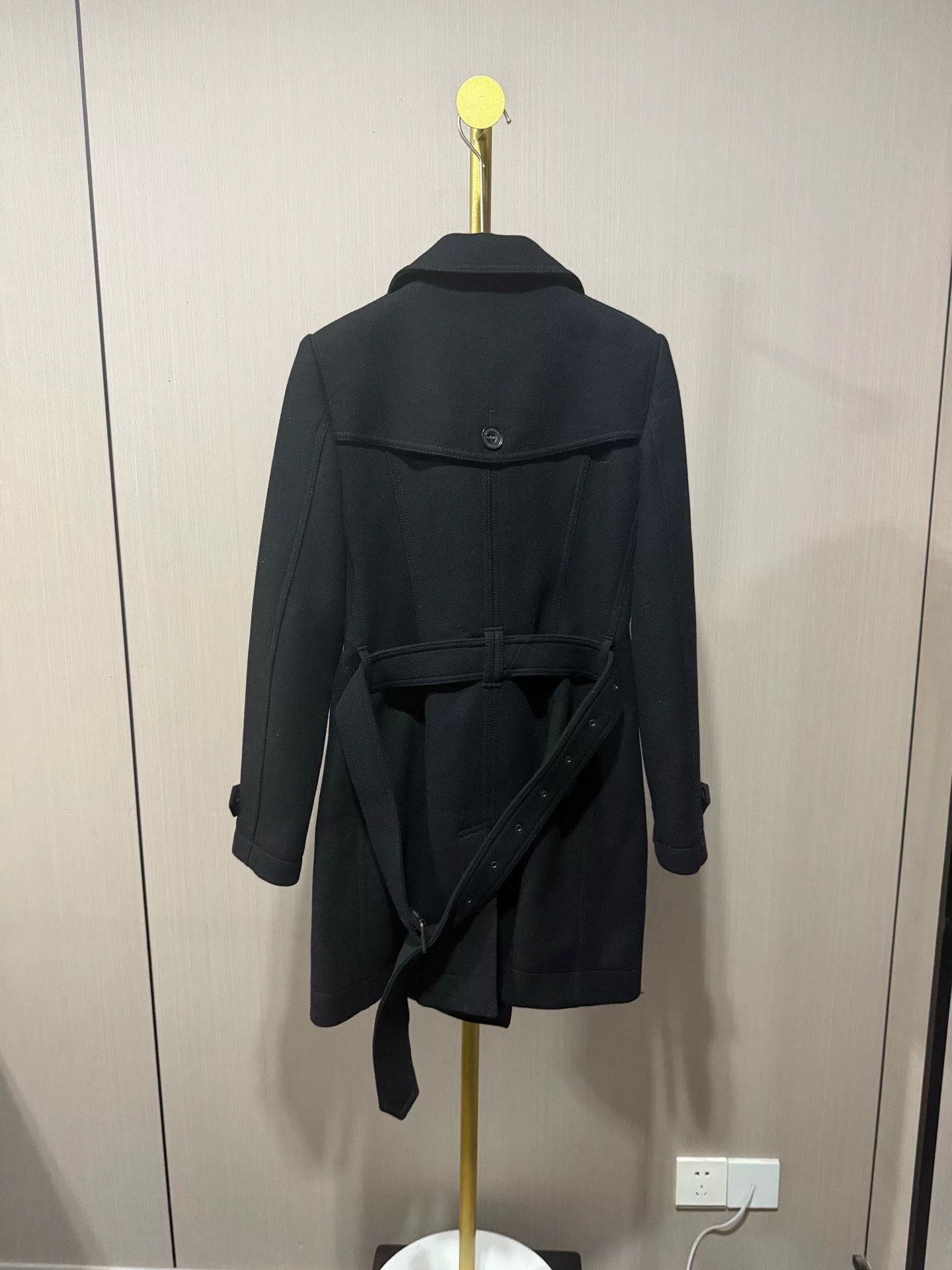 Burberry Burberry Black Wool Trench Coat S Size US S / EU 44-46 / 1 - 2 Thumbnail