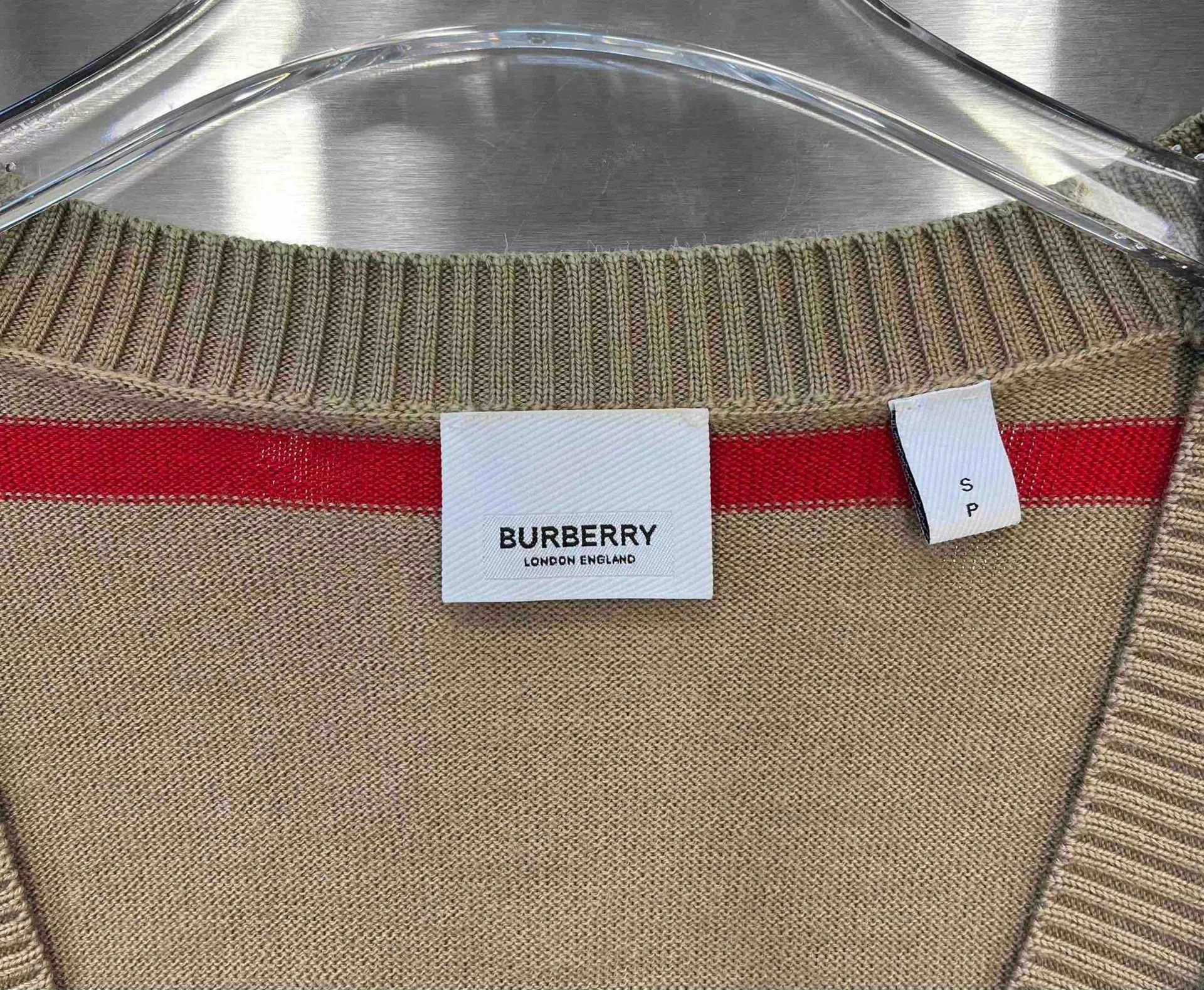 Burberry Burberry Beige Stripe Knit Cardigan S Size US S / EU 44-46 / 1 - 3 Thumbnail