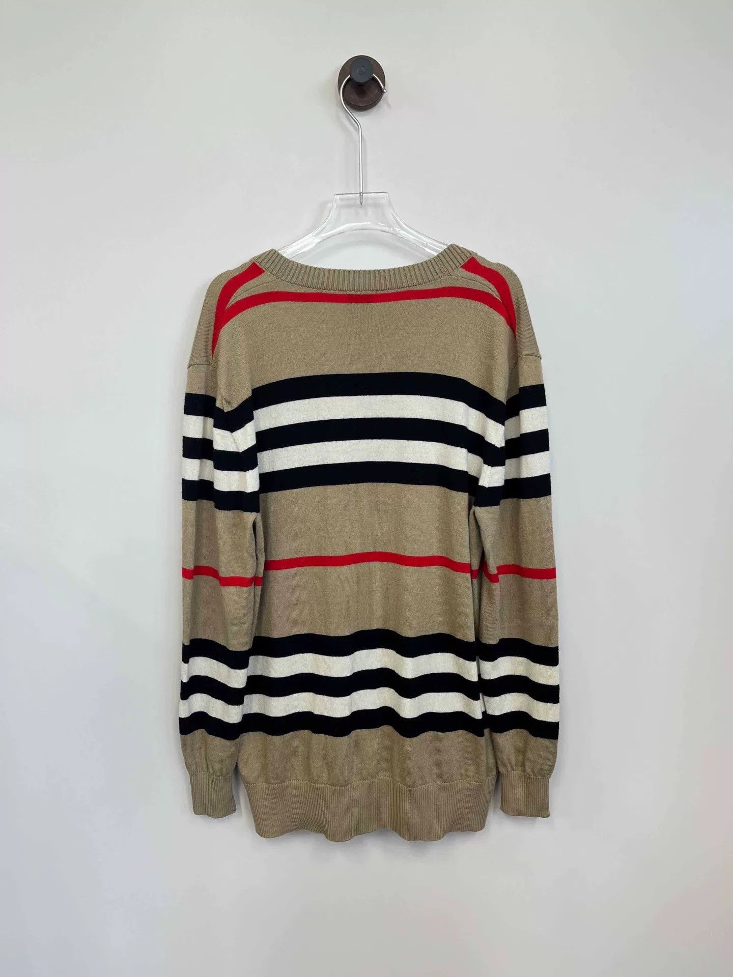 Burberry Burberry Beige Stripe Knit Cardigan S Size US S / EU 44-46 / 1 - 2 Thumbnail