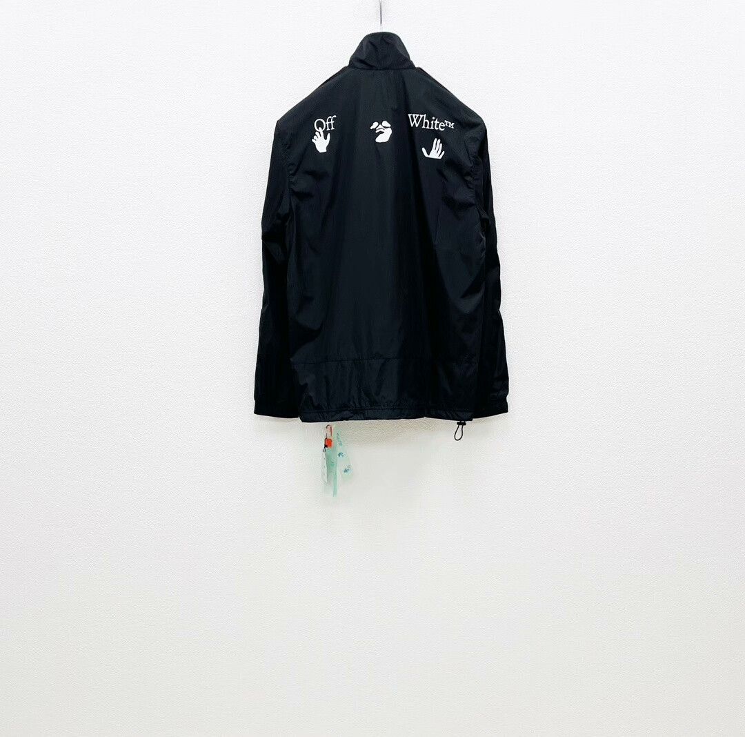 Off-White off-white zip-up jacket with red stripes Size US XS / EU 42 / 0 - 2 Thumbnail