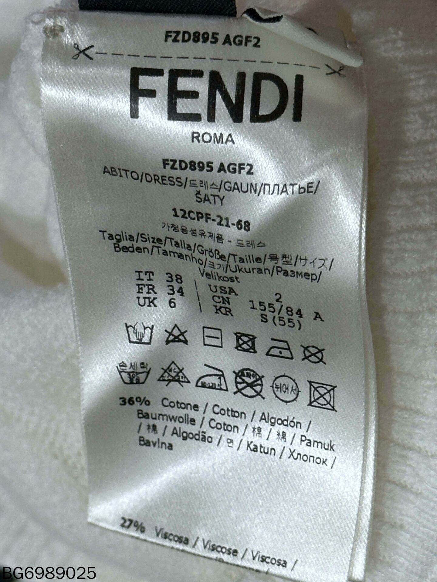 Fendi FENDI Logo Twist Tank Dress Size US S / EU 44-46 / 1 - 5 Thumbnail
