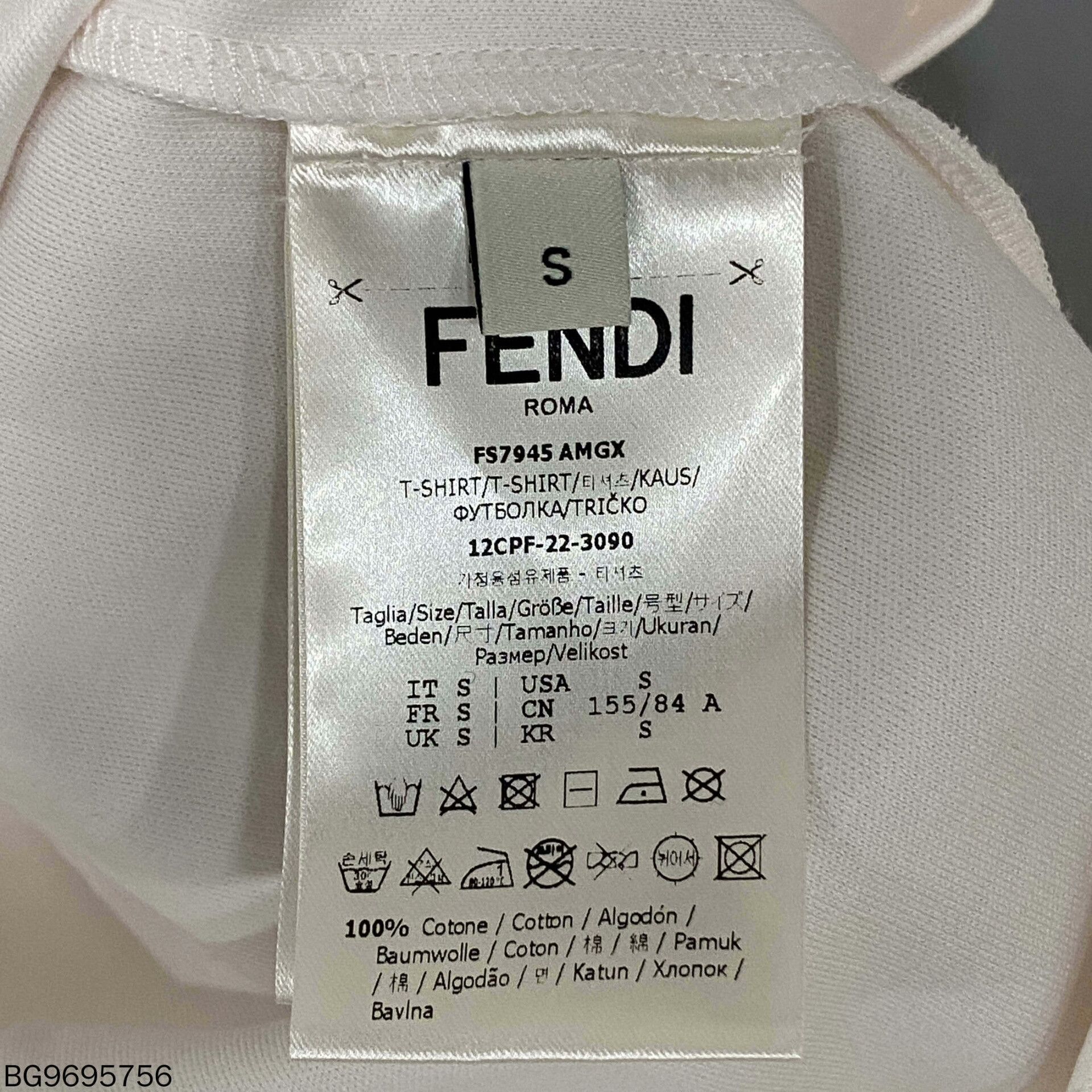 Fendi FENDI Cuff Double F Pocket Tee Size US S / EU 44-46 / 1 - 4 Thumbnail