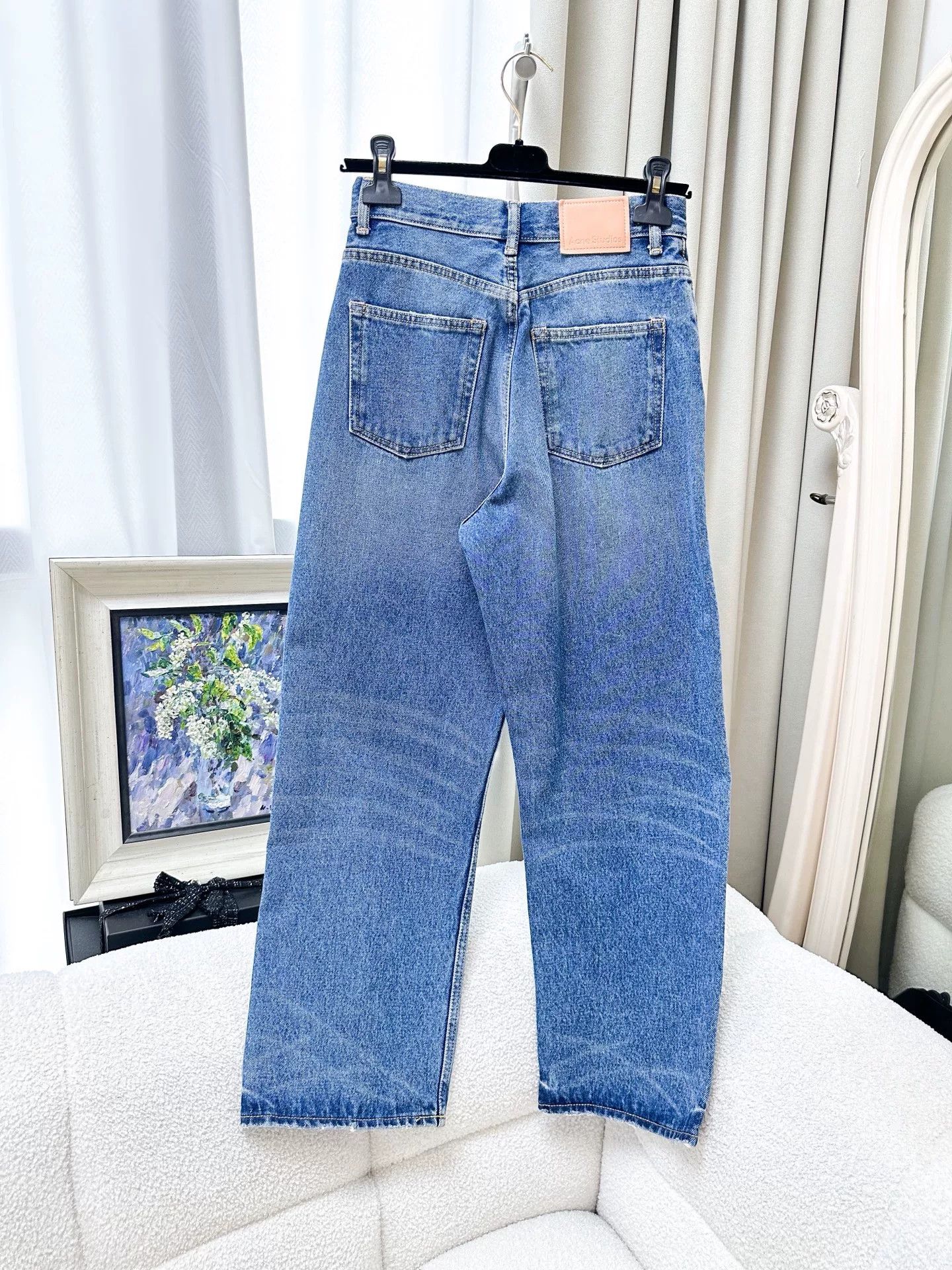 Acne Studios Acne Studios Blue Wide-Leg Jeans Size US 26 / EU 42 - 4 Thumbnail