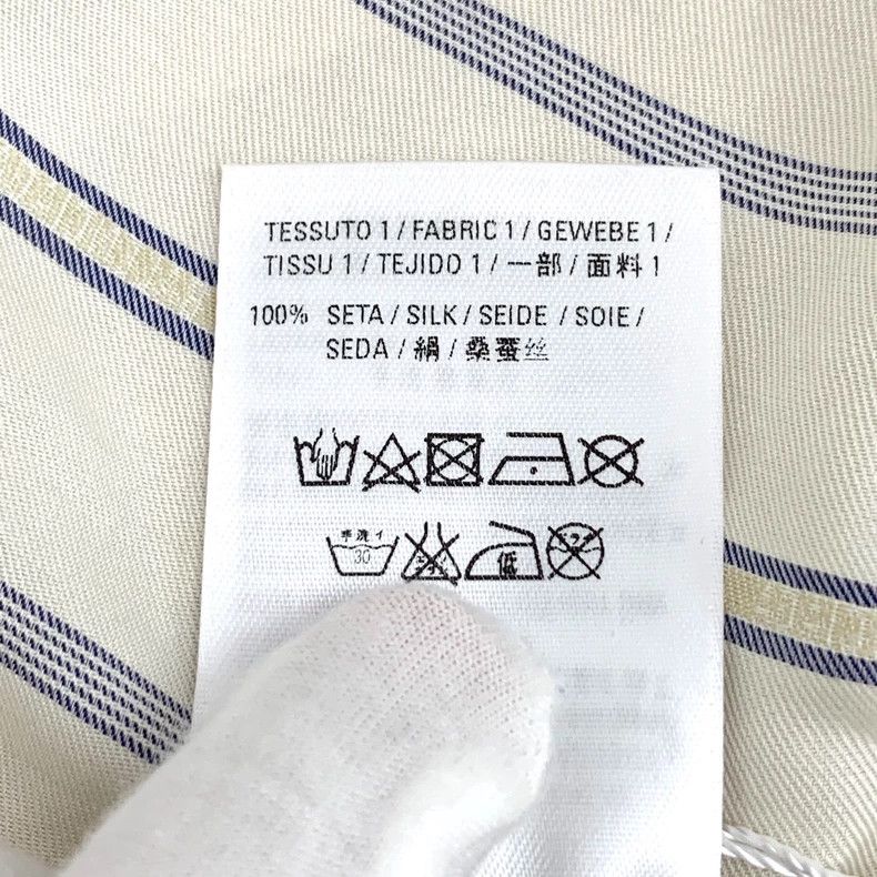 Balenciaga Balenciaga White Stripe Silk Bow Shirt Size US S / EU 44-46 / 1 - 7 Thumbnail