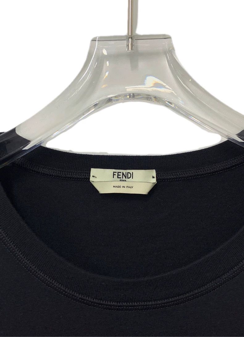 Fendi Fendi Monster Eye Black Cotton T-Shirt Size US M / EU 48-50 / 2 - 3 Thumbnail