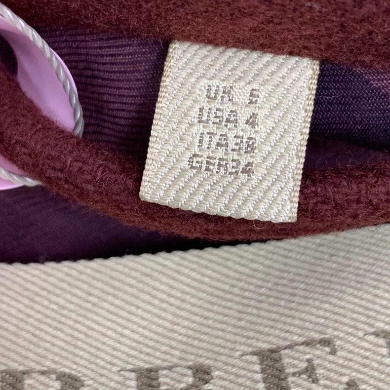Burberry Burberry Red Wool Double-Breasted Coat Size US S / EU 44-46 / 1 - 7 Thumbnail