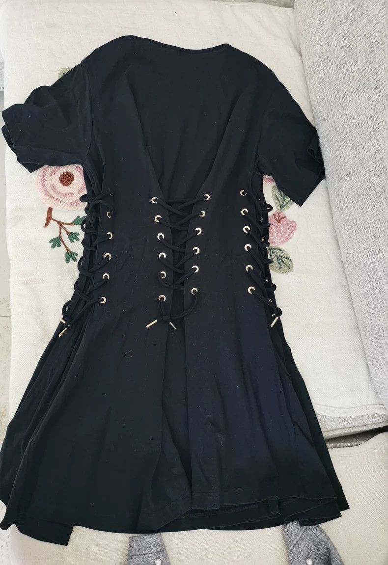 Kenzo KENZO Black Corset Dress with Logo Size US 36 / EU 52 - 2 Thumbnail