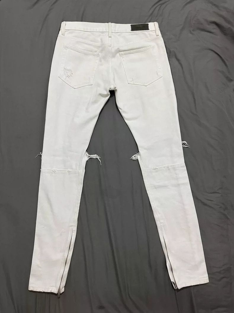 Fear of God Fear of God 4th Distressed White Denim Size US 33 - 2 Thumbnail