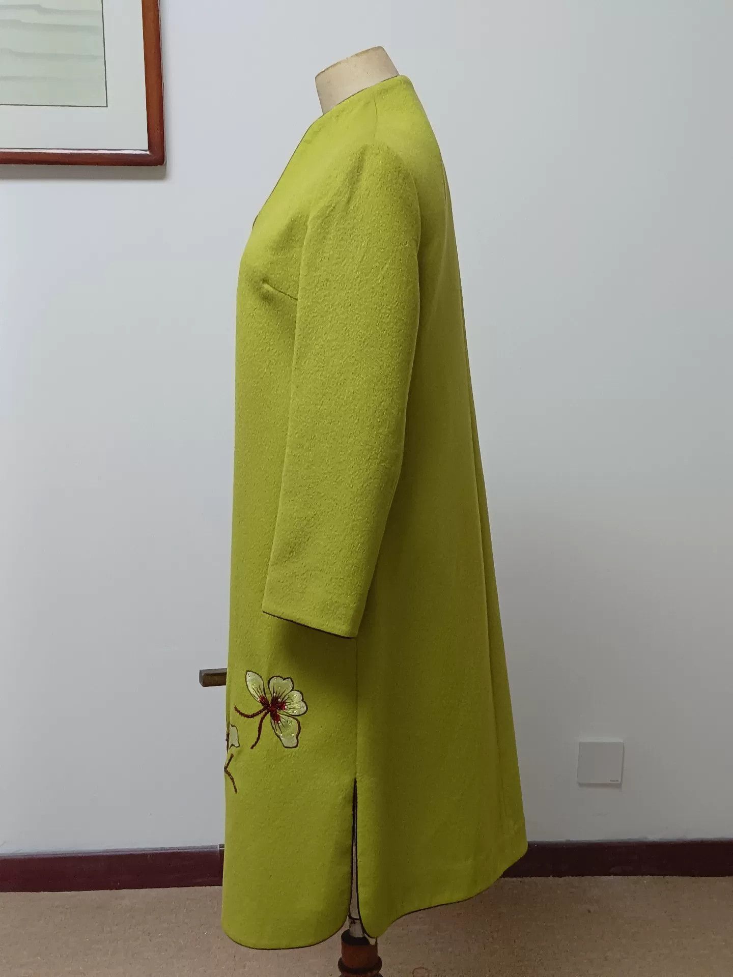Kapital Green Chinese Style Wool Coat Size US L / EU 52-54 / 3 - 3 Thumbnail