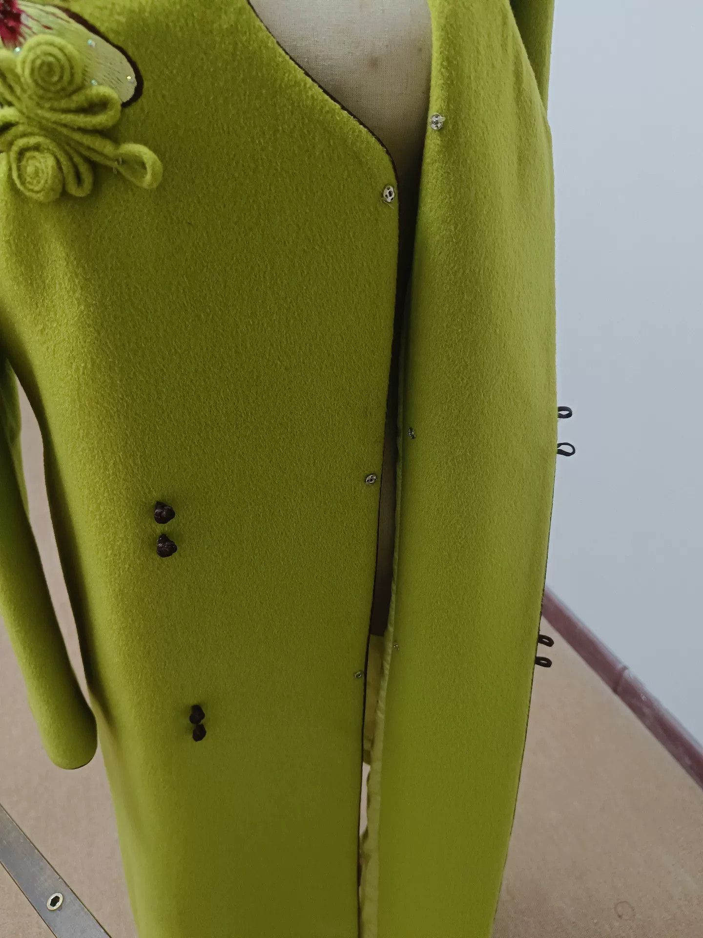 Kapital Green Chinese Style Wool Coat Size US L / EU 52-54 / 3 - 5 Thumbnail