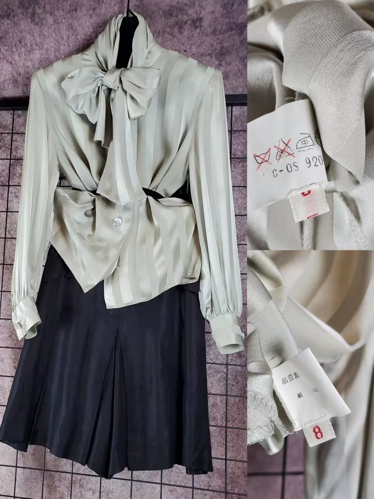Givenchy Vintage Givenchy Silk Bow Blouse Size US S / EU 44-46 / 1 - 2 Thumbnail
