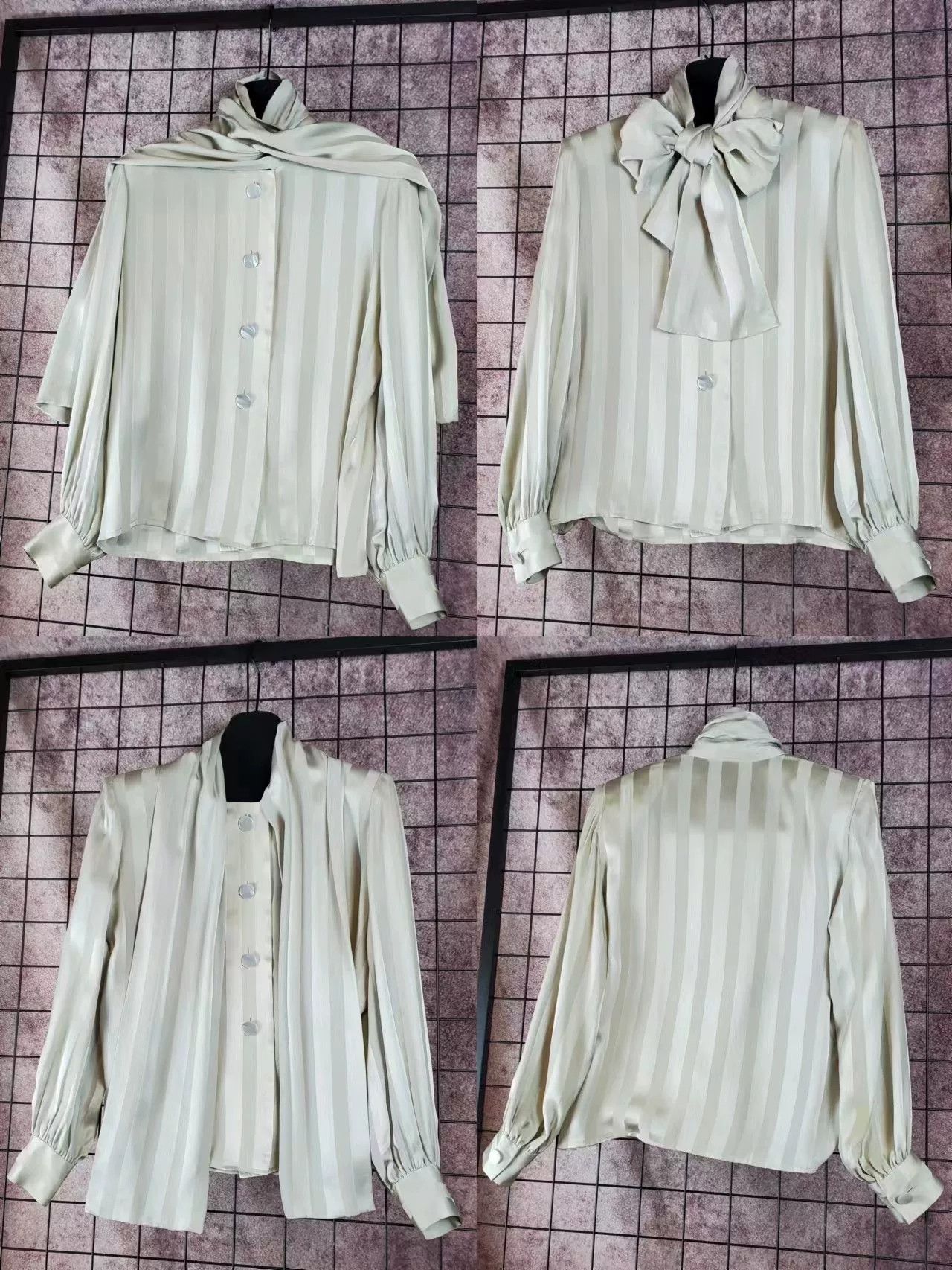 Givenchy Vintage Givenchy Silk Bow Blouse Size US S / EU 44-46 / 1 - 3 Thumbnail