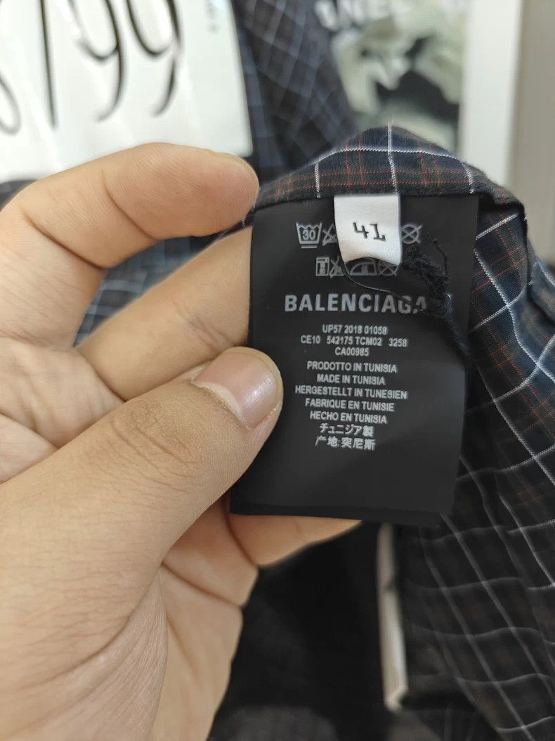 Balenciaga Balenciaga Embroidered Logo Shirt Size US M / EU 48-50 / 2 - 4 Thumbnail