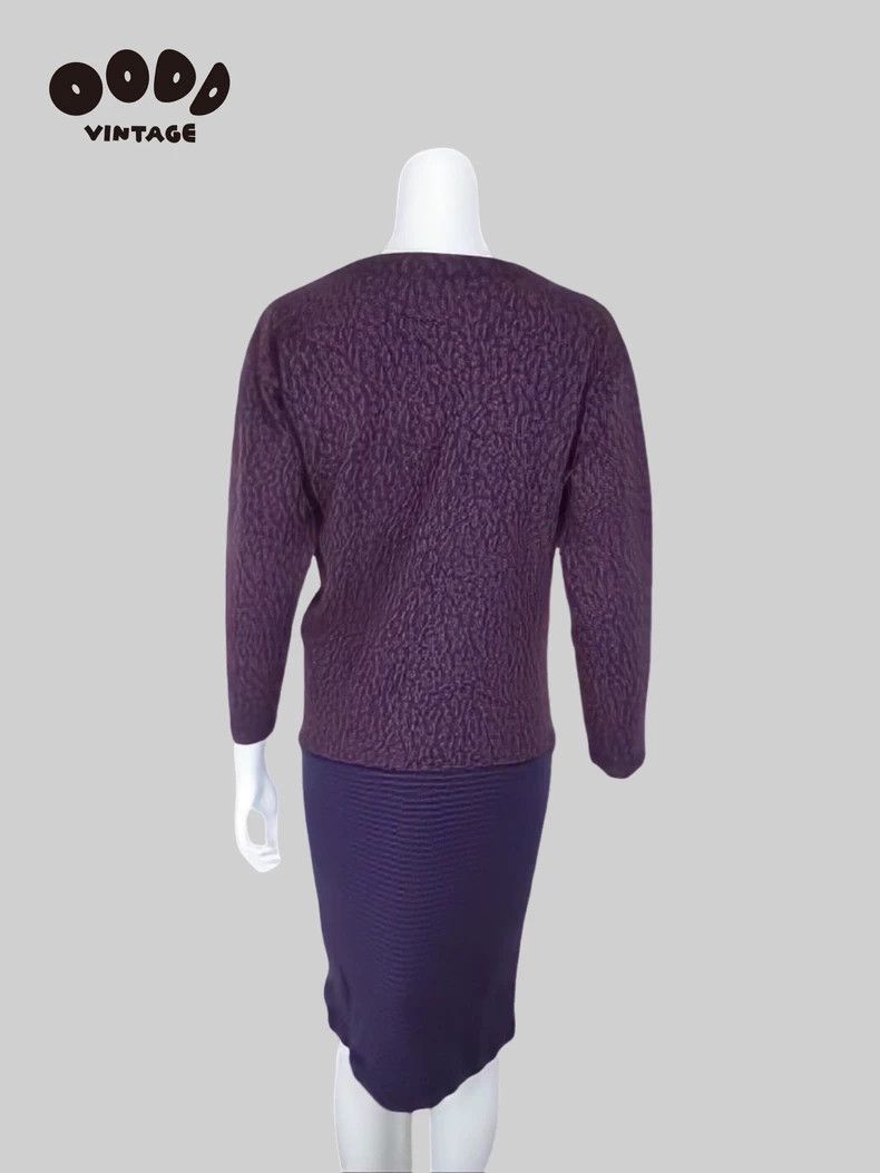 Issey Miyake Issey Miyake 80S Abstract Knit Dress Size US 36 / EU 52 - 2 Thumbnail