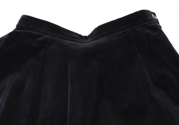 Comme des Garcons COMME des GARCONS Black Velvet Asymmetric Skirt Size US 38 / EU 54 - 4 Thumbnail