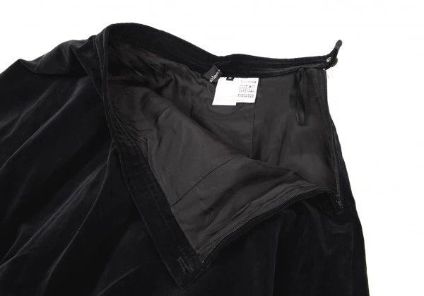 Comme des Garcons COMME des GARCONS Black Velvet Asymmetric Skirt Size US 38 / EU 54 - 6 Thumbnail