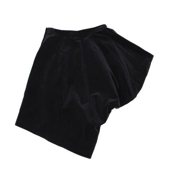 Comme des Garcons COMME des GARCONS Black Velvet Asymmetric Skirt Size US 38 / EU 54 - 3 Thumbnail
