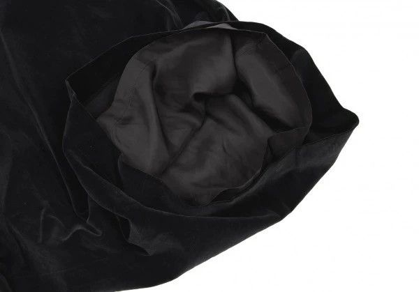 Comme des Garcons COMME des GARCONS Black Velvet Asymmetric Skirt Size US 38 / EU 54 - 8 Thumbnail