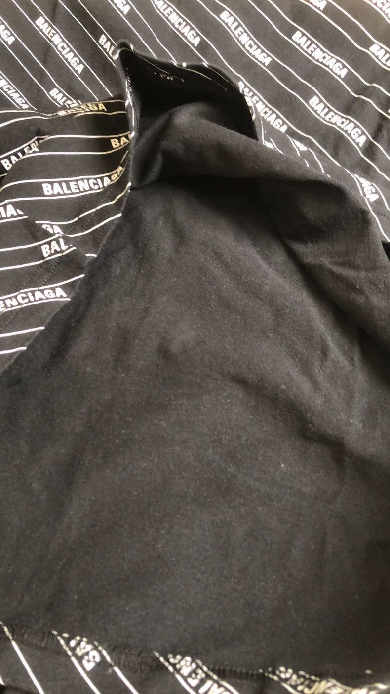 Balenciaga Balenciaga Black Logo Print Short Sleeve Tee Size US L / EU 52-54 / 3 - 8 Thumbnail