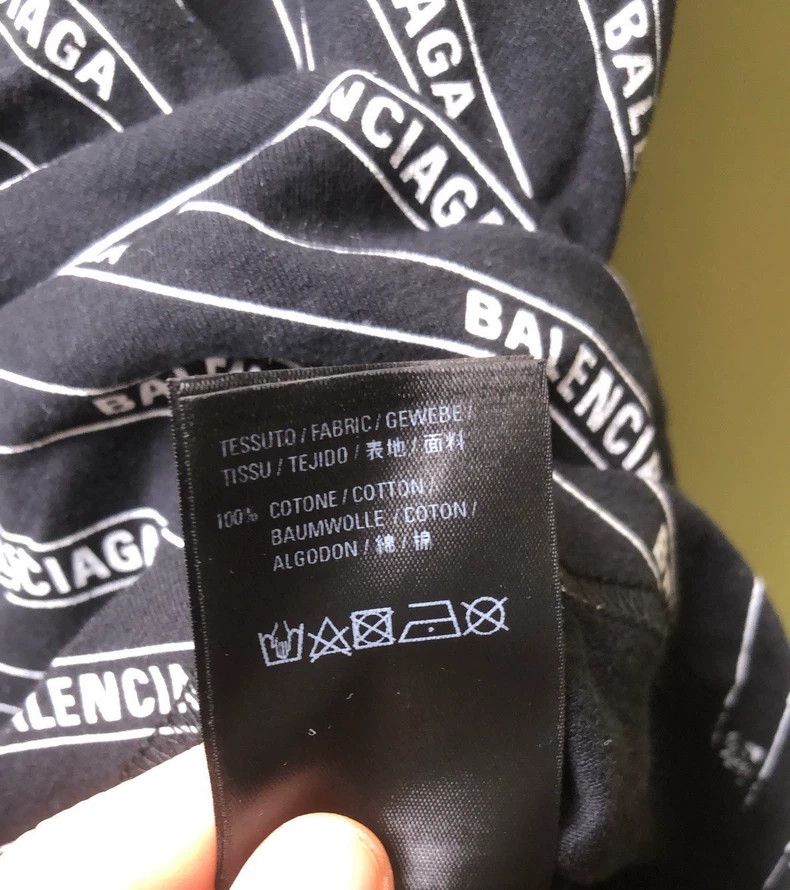 Balenciaga Balenciaga Black Logo Print Short Sleeve Tee Size US L / EU 52-54 / 3 - 7 Thumbnail