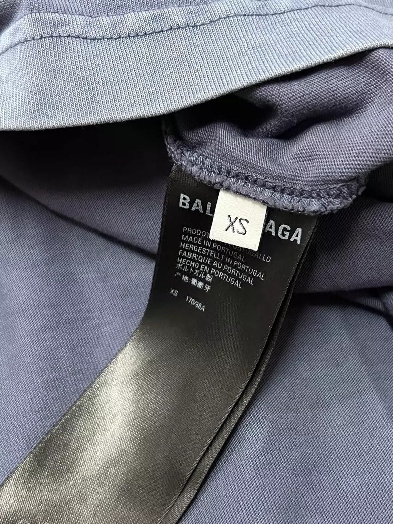 Balenciaga Balenciaga Logo Embroidered Short Sleeve Tee Size US XS / EU 42 / 0 - 3 Thumbnail