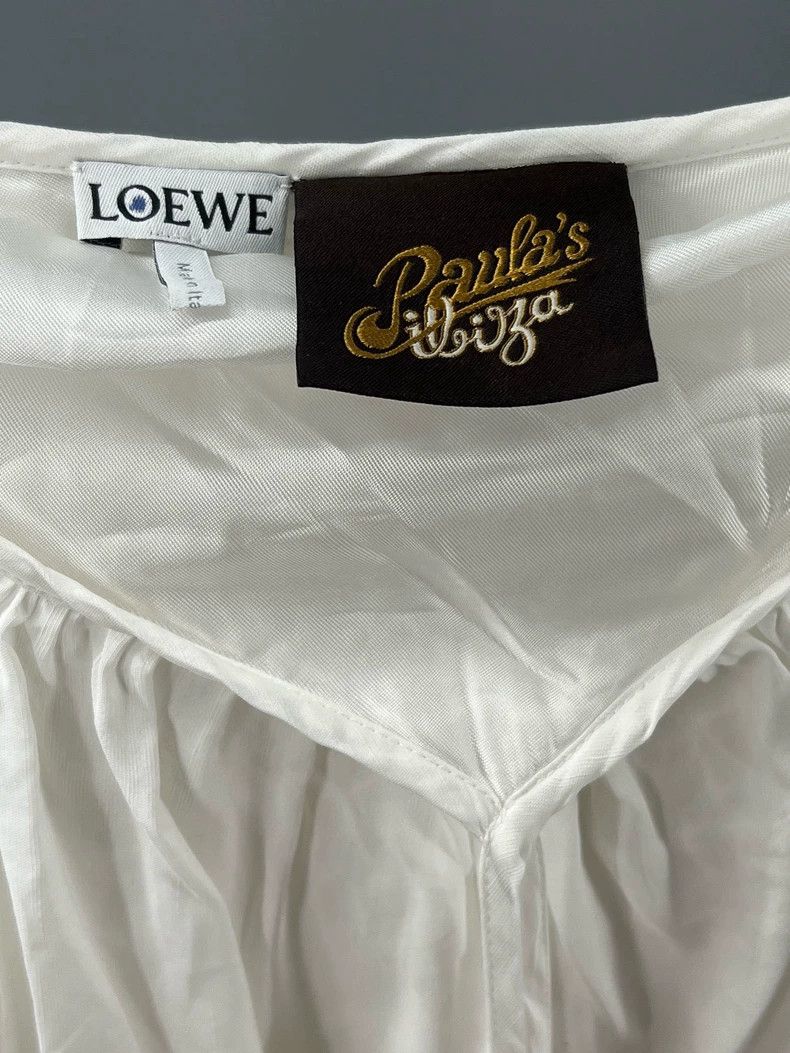 Loewe LOEWE White Linen Sling Dress Size US XS / EU 42 / 0 - 4 Thumbnail