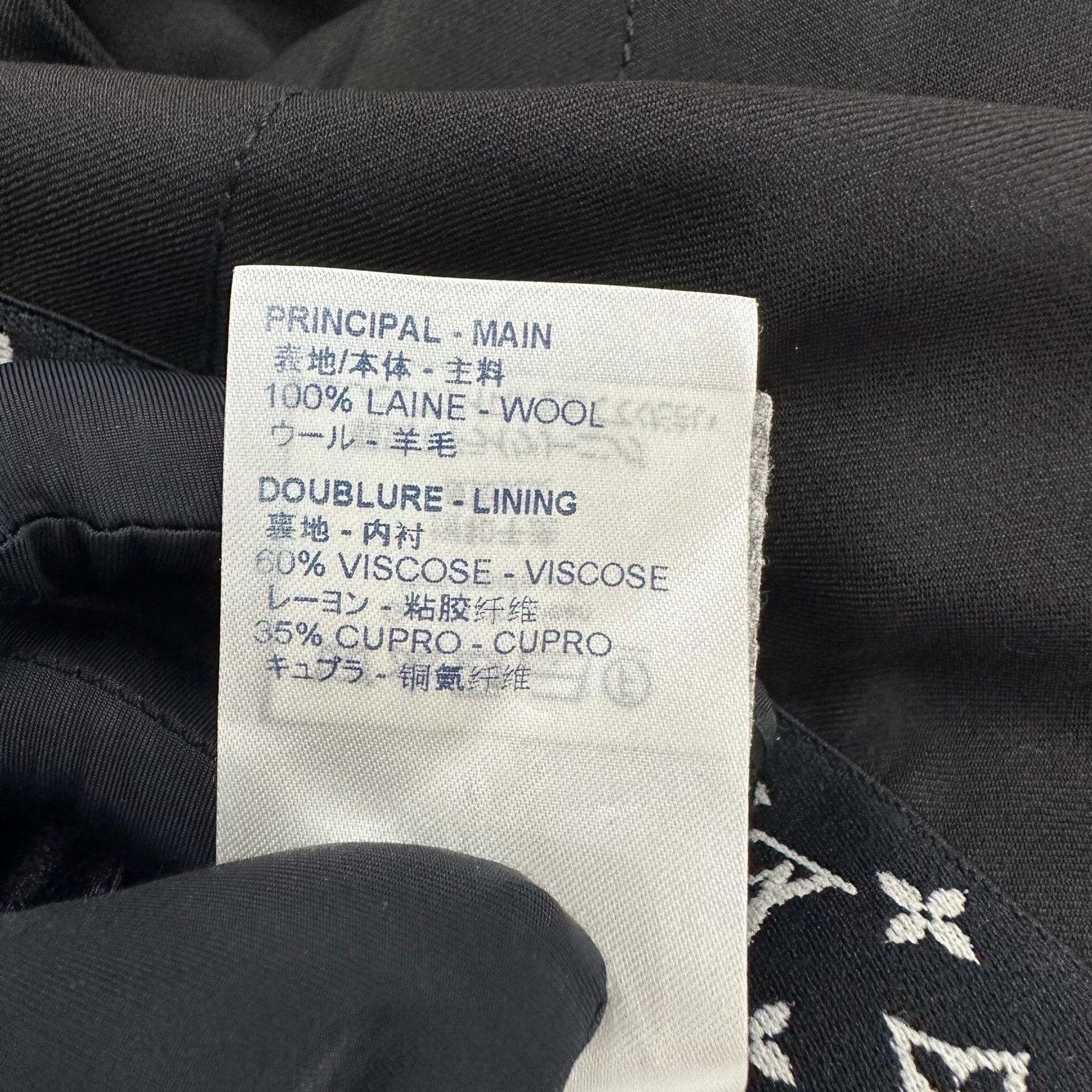 Louis Vuitton LV Black Logo Waist Casual Pants Size US 26 / EU 42 - 7 Thumbnail