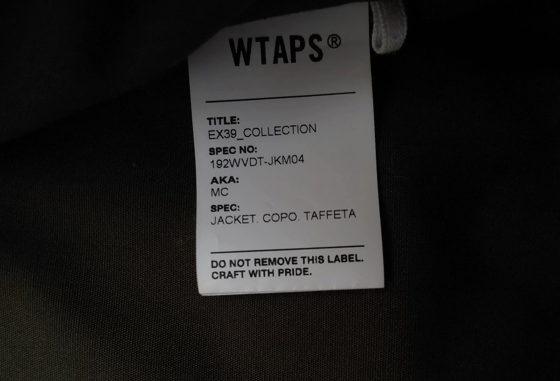 Wtaps WTAPS 19AW MC Jacket Green S Size US S / EU 44-46 / 1 - 4 Thumbnail