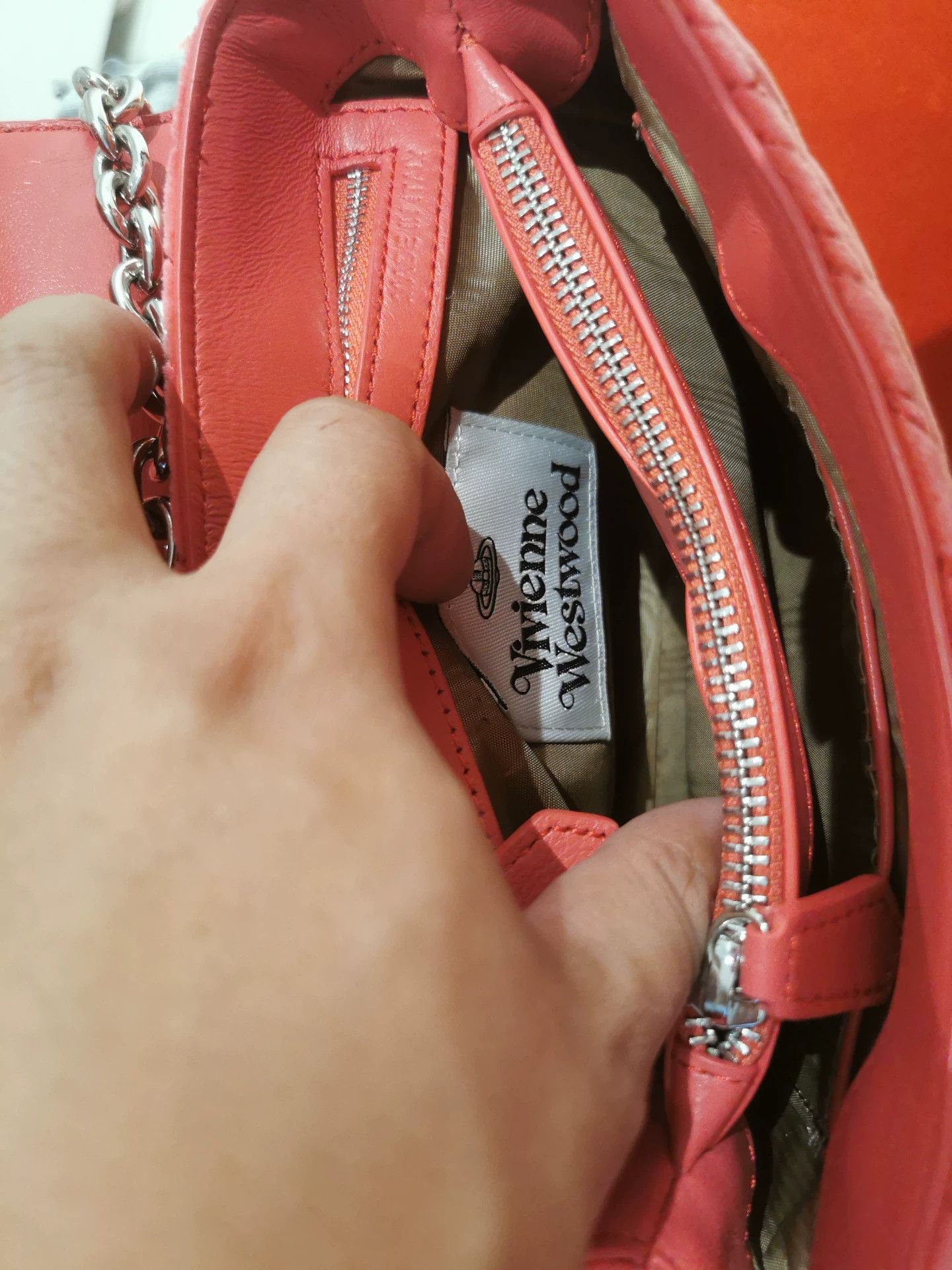 Vivienne Westwood Vivienne Westwood Red Handbag Size ONE SIZE - 5 Thumbnail