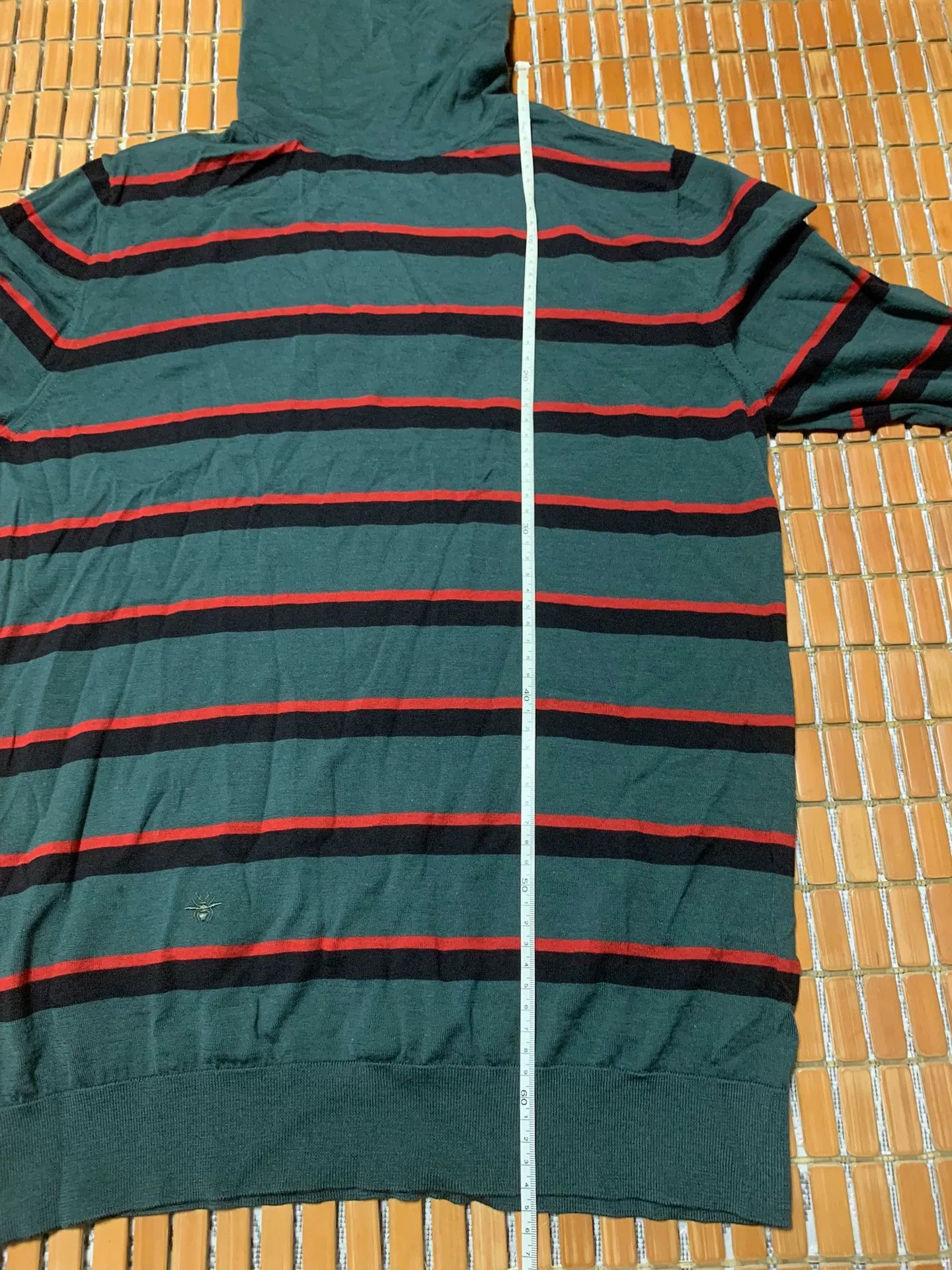 Dior Dior Striped Bee Embroidery Wool Sweater Size US L / EU 52-54 / 3 - 8 Thumbnail