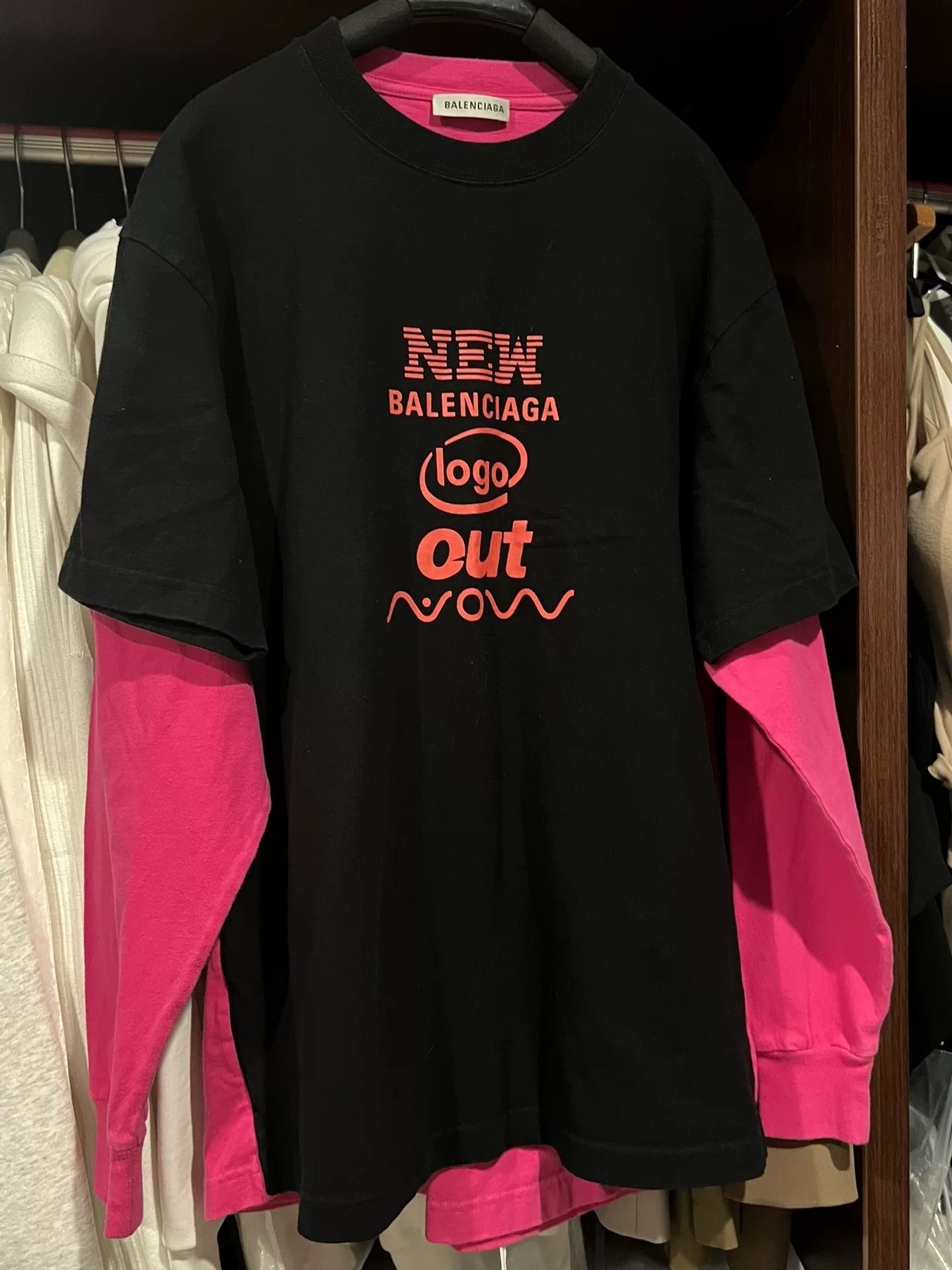 Balenciaga Balenciaga Logo Print Long Sleeve T-shirt Size US XS / EU 42 / 0 - 3 Thumbnail