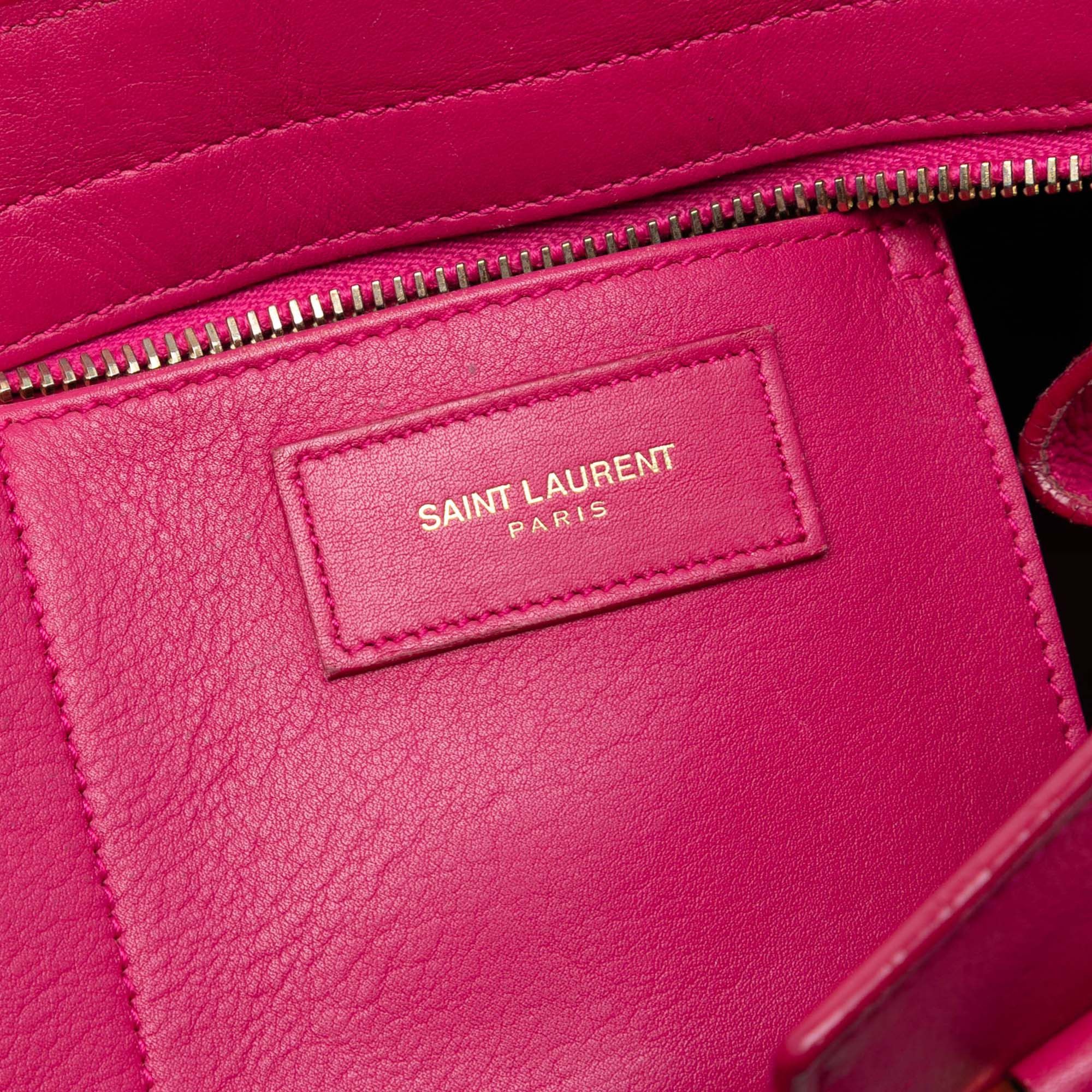 Yves Saint Laurent Yves Saint Laurent Small Calfskin Cabas Chyc Satchel Size ONE SIZE - 4 Thumbnail