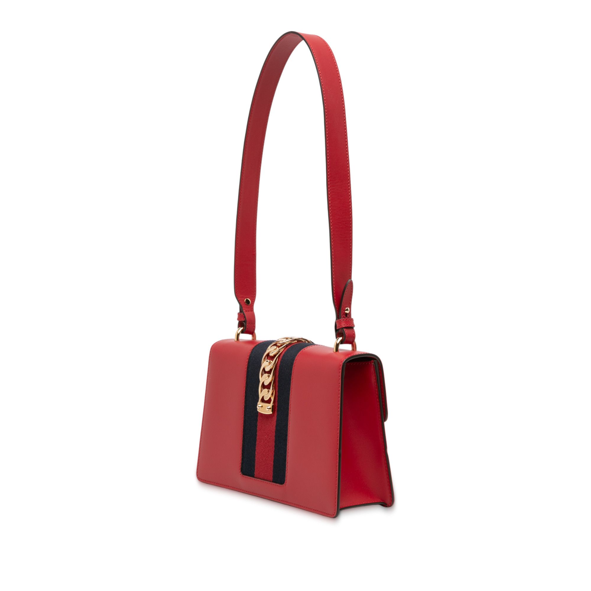 Gucci Gucci Small Leather Sylvie Web Satchel Size ONE SIZE - 2 Thumbnail