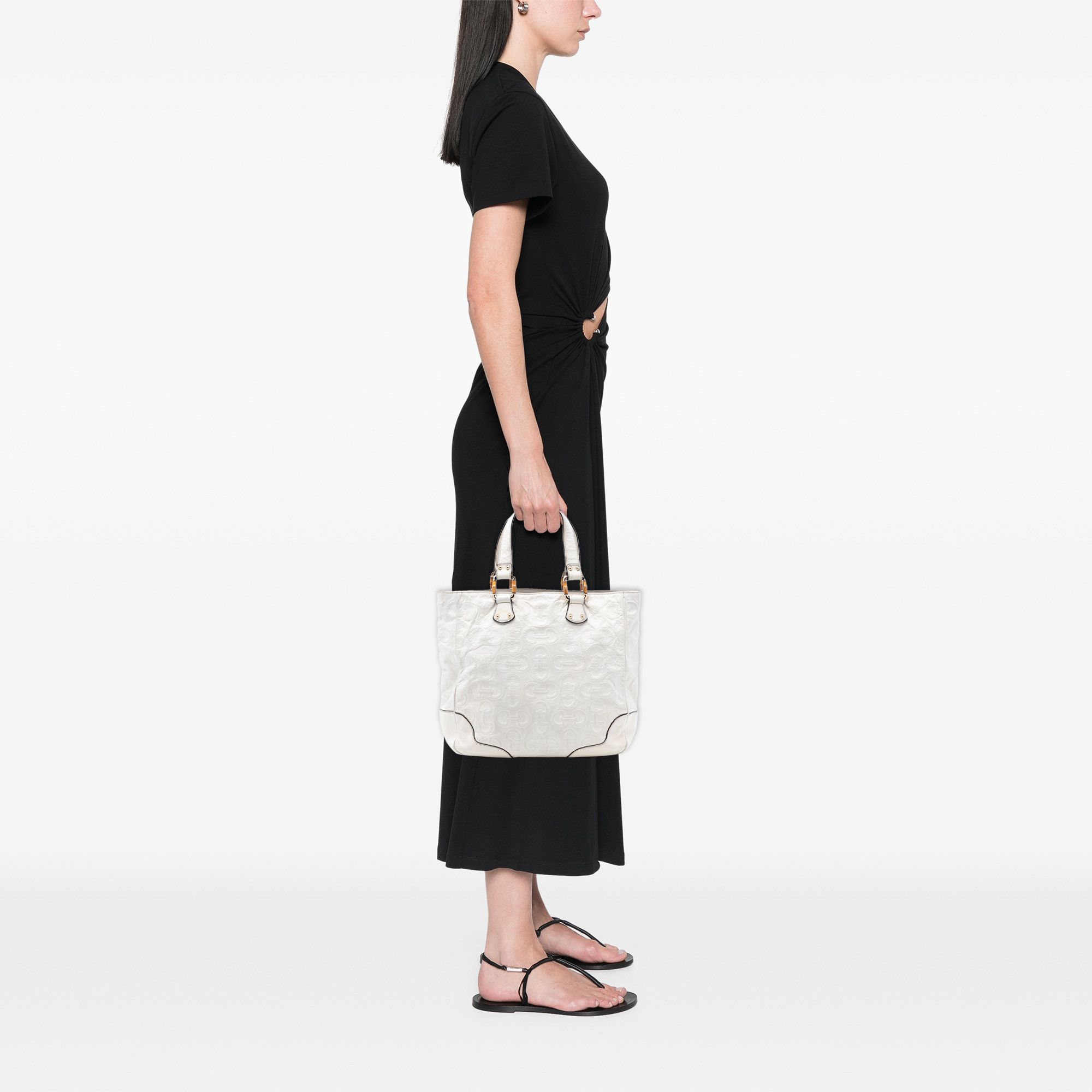 Gucci Gucci Leather Bamboo Horsebit Tote Size ONE SIZE - 7 Thumbnail