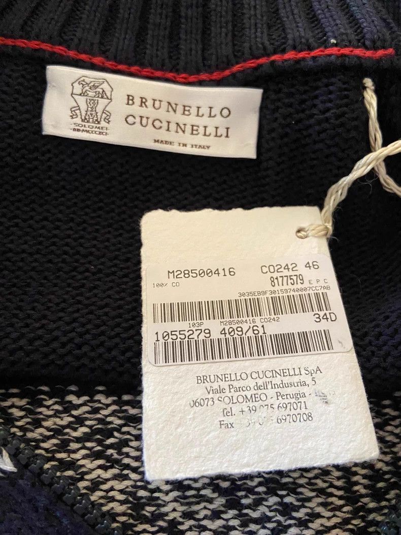 Brunello Cucinelli Brunello Cucinelli Knit Zip Cardigan Size US S / EU 44-46 / 1 - 5 Thumbnail