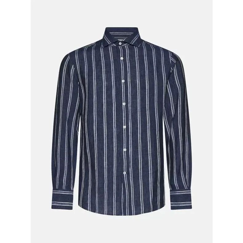 Brunello Cucinelli Brunello Cucinelli Striped Linen Shirt Size US XXL / EU 58 / 5 - 2 Thumbnail
